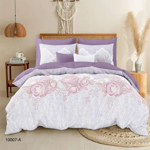 Rose Flowers - Karens Double Bed Printed Cotton Bedsheet