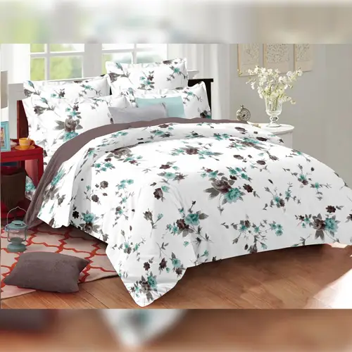 Floral - Venus Double Bed Printed Cotton Bedsheet