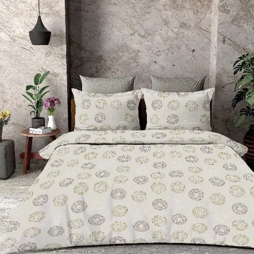 Drip - Vision Double Bed Printed Cotton Bedsheet